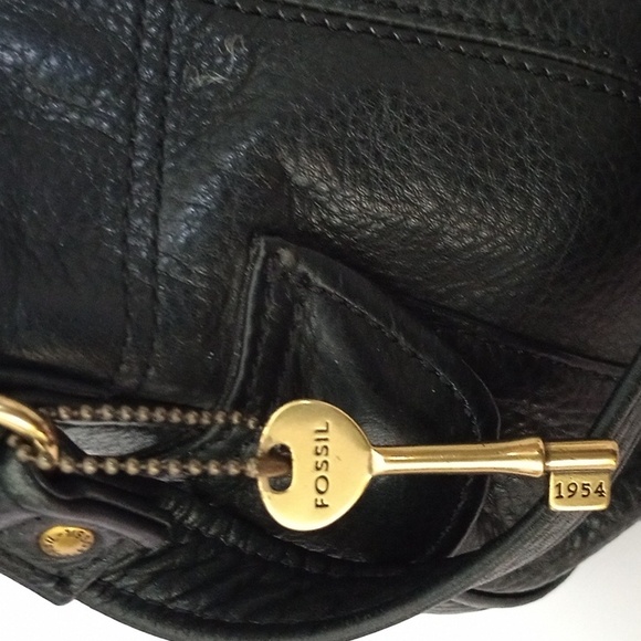 Fossil black pebble leather shoulder bag 75082 - Picture 11 of 11